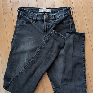 Hollister Women's Dark Gray Skinny Jeans